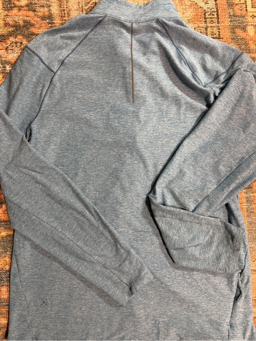 lululemon athletica Heathered Light Blue Long Sleeve Pullover